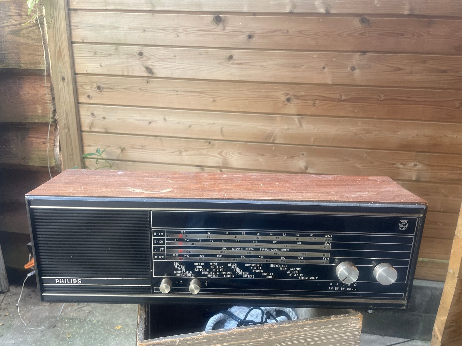 Vintage Philips Radio - Klassieke Ontvanger, Ophalen, Gebruikt, Radio