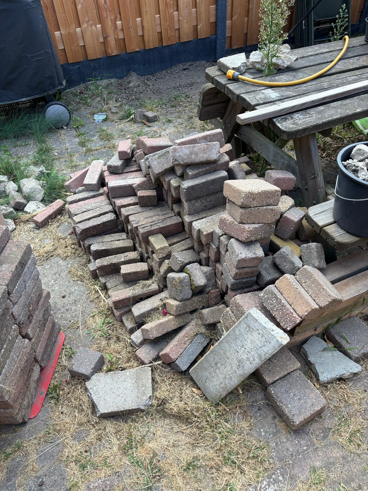 Gebruikte klinkers voor tuin of oprit, Ophalen, Overige materialen, Gebruikt, 20 tot 40 cm