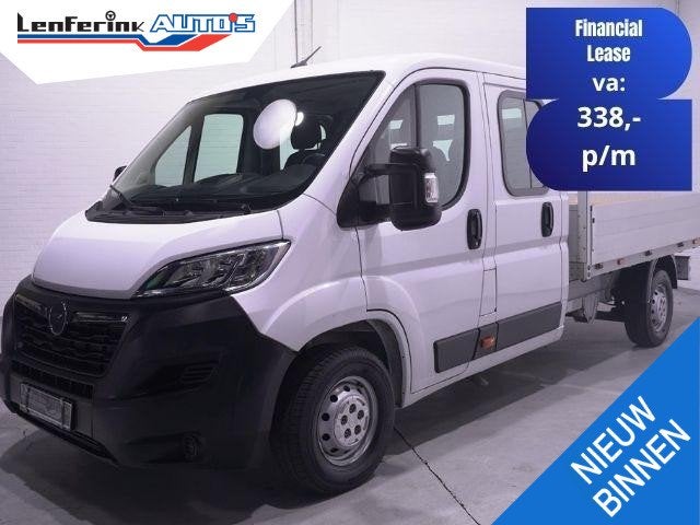 Opel Movano 2.2d 140 pk Pick Up / Open Laadbak Dubbel Cabine, Auto's, Bestelauto's, Bedrijf, Te koop, Airconditioning, Bluetooth