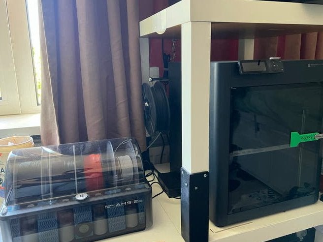Bambu Lab P1S Combo met AMS 2 Pro 170uren, Computers en Software, 3D Printers, Ophalen, Ingebouwde Wi-Fi, Zo goed als nieuw, Filament