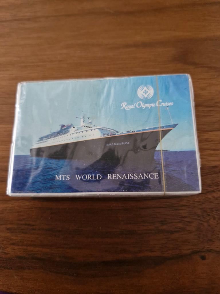Speelkaarten Royal Caribbean Cruises MTS World Renaissance, Ophalen of Verzenden, Zo goed als nieuw, Speelkaart(en)