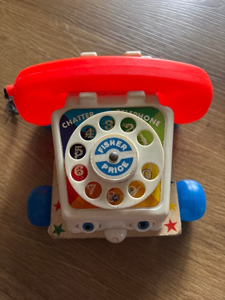 Vintage Fisher-Price Chatter Telefoon, Kinderen en Baby's, Speelgoed | Fisher-Price, Ophalen of Verzenden, Gebruikt, Duw- of Trekspeelgoed