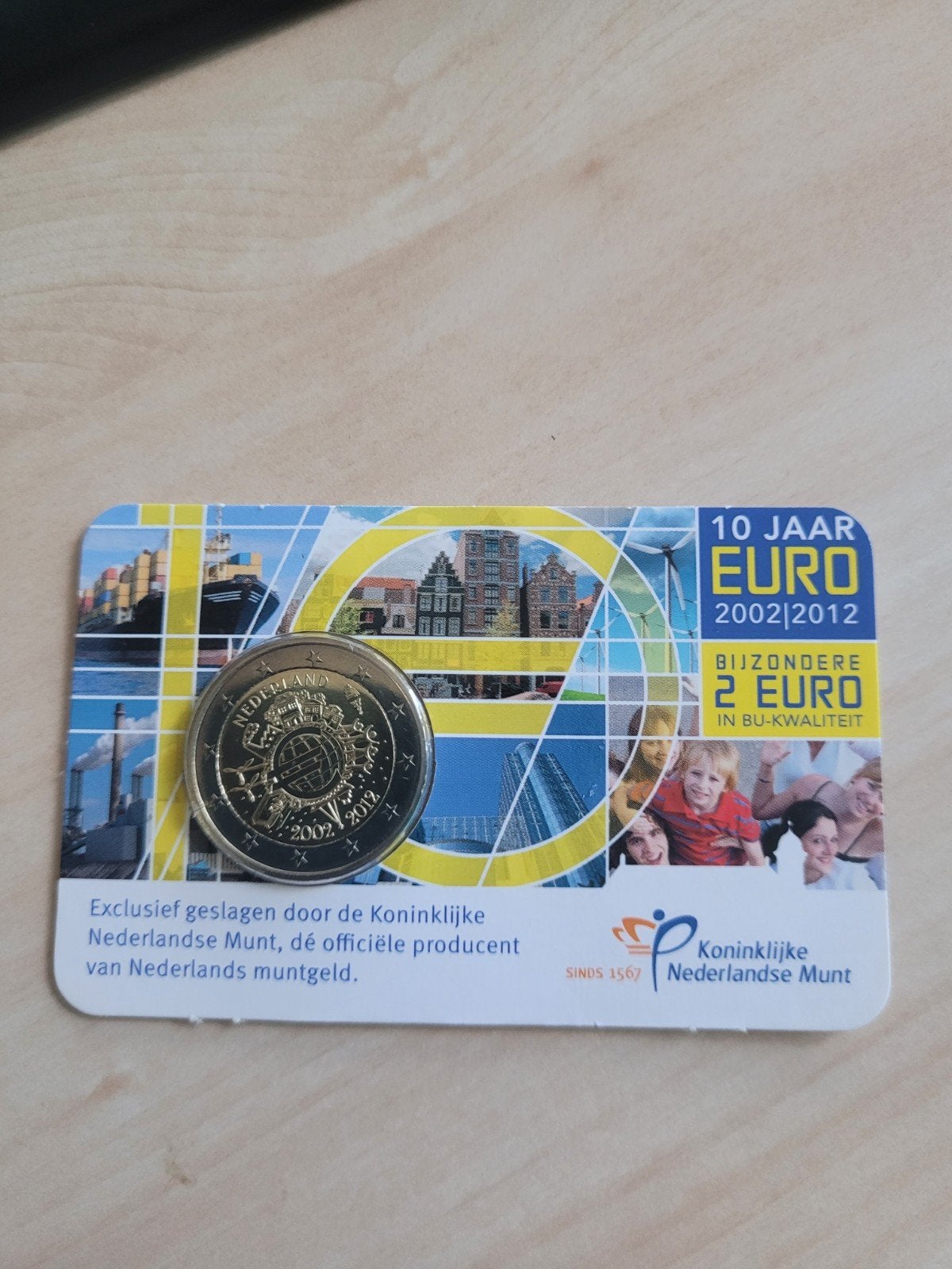Coincard 2012, 10 jaar euro BU KNM Nederland 2002-2012, Ophalen of Verzenden, Koningin Beatrix, Euro's, Setje