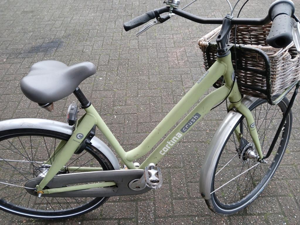 Cortina Crush Damesfiets met Mand - Gebruikt, Overige merken, Velgrem, Ophalen of Verzenden, 50 tot 53 cm