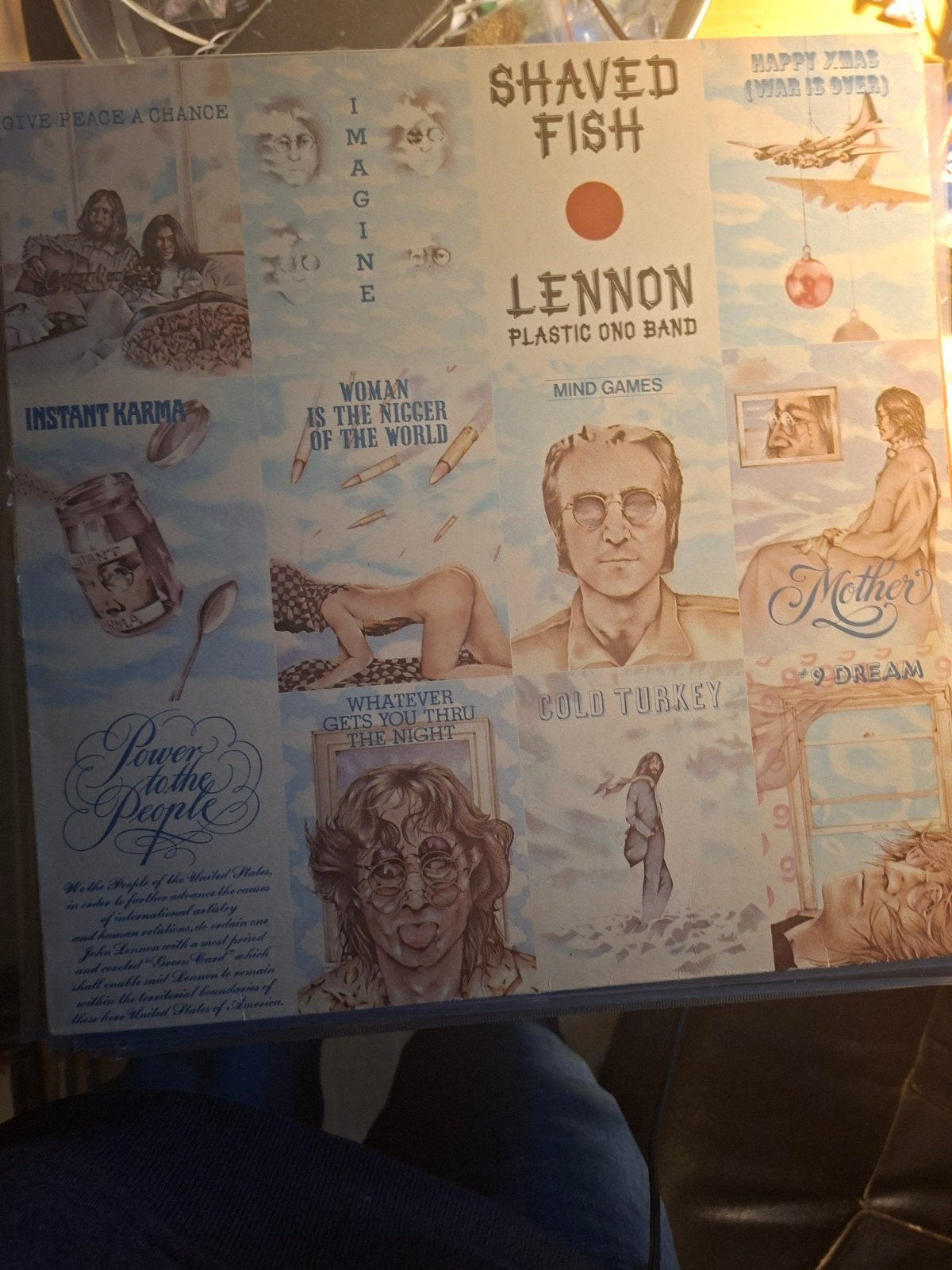 John Lennon - Shaved Fish 1975 LP Vinyl, Complilatie, Ophalen of Verzenden, Gebruikt, 12 inch