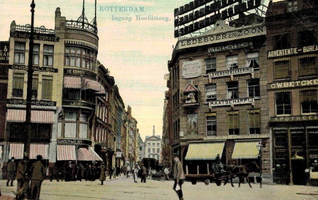 ROTTERDAM Ingang Hoofdsteeg, Ophalen of Verzenden, Voor 1920, Gelopen, Zuid-Holland