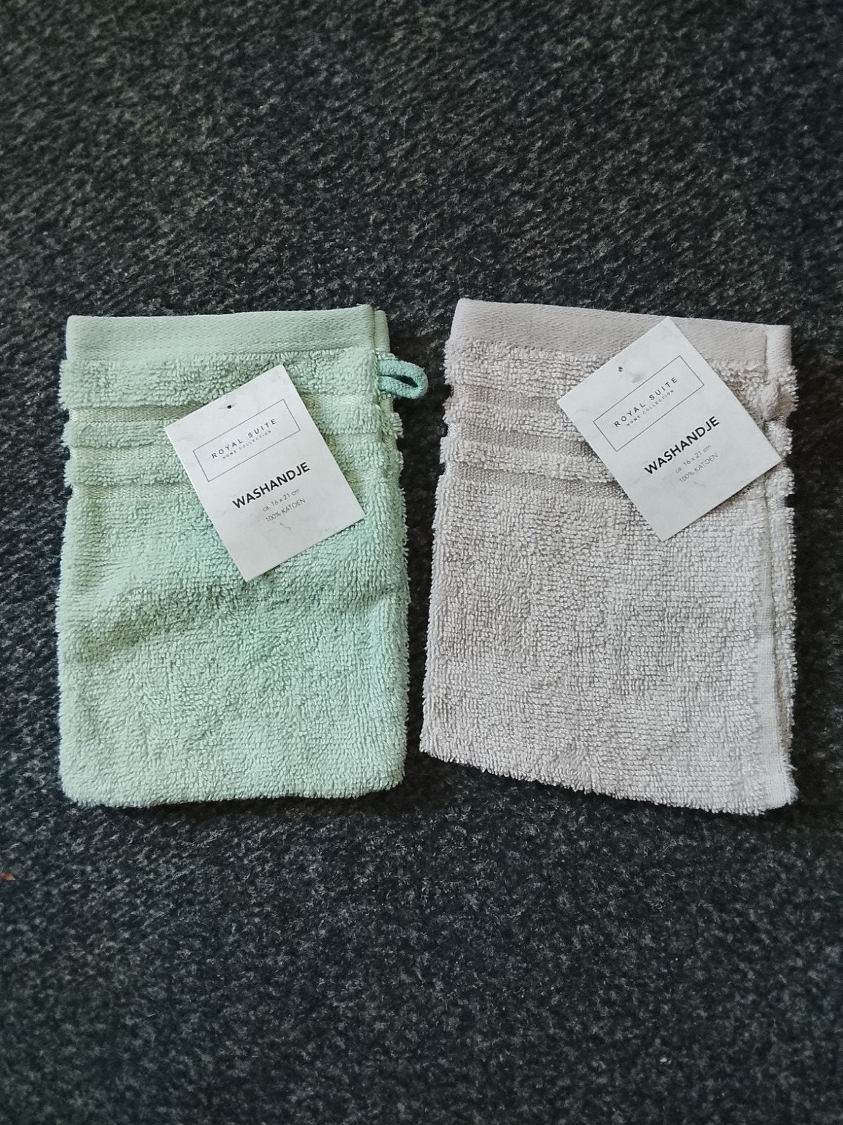 Nieuwe washandjes, Ophalen, Nieuw