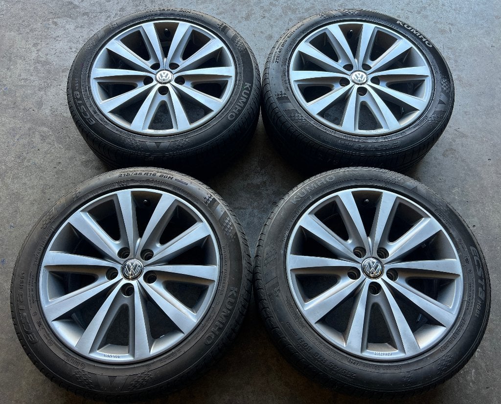 5x100 16 inch Volkswagen Polo, Seat Ibiza velgen + Banden, Auto-onderdelen, Banden en Velgen, Banden en Velgen, Zomerbanden, 16 inch