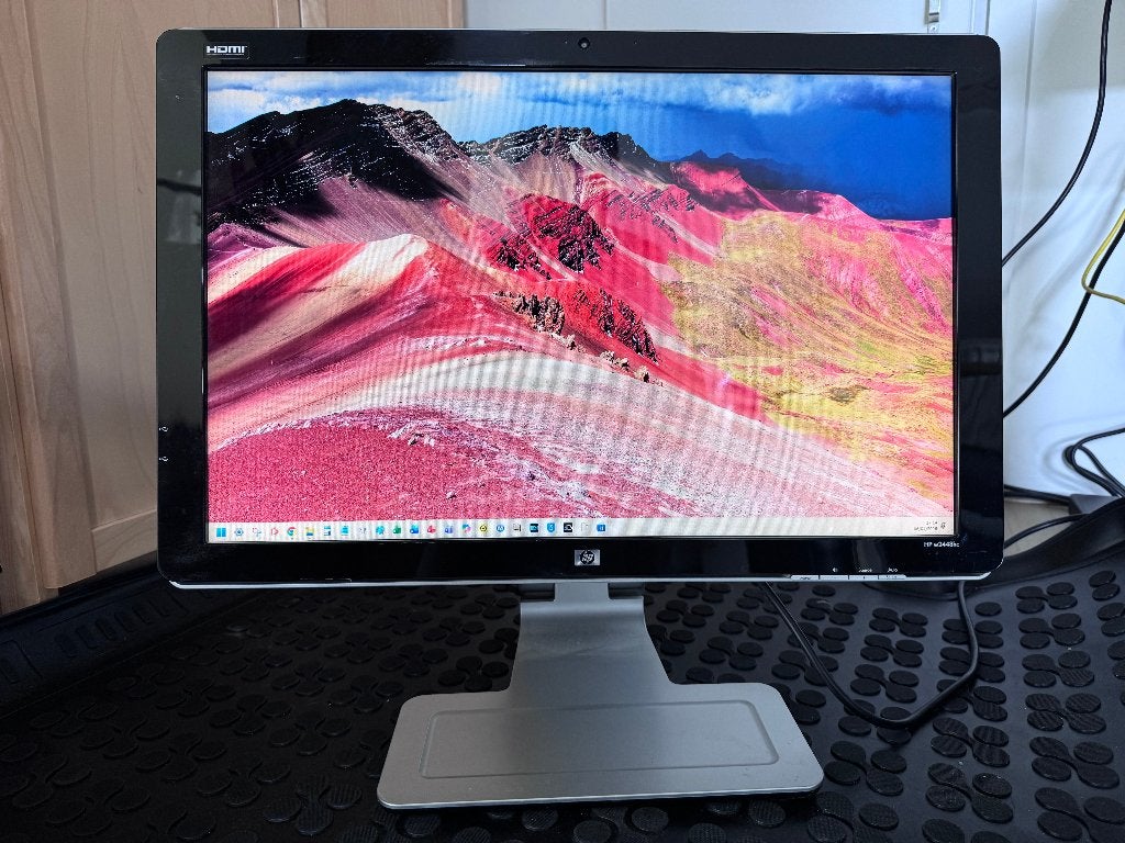 HP 2448hc monitor 24 inch 1920x1200 3ms VGA HDMI DVI, Hp, Gebruikt, 3 tot 5 ms, Full HD