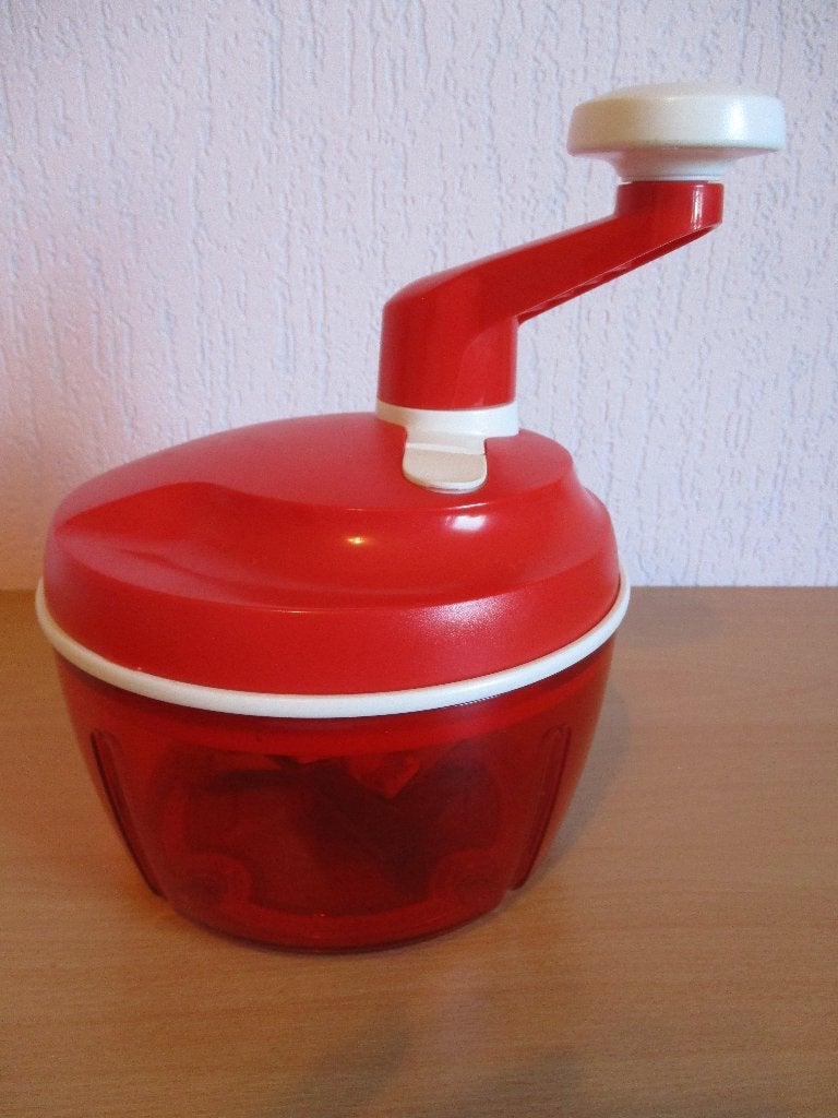 Tupperware quick chef hakmolen, Ophalen of Verzenden, Zo goed als nieuw, Rood, Overige typen