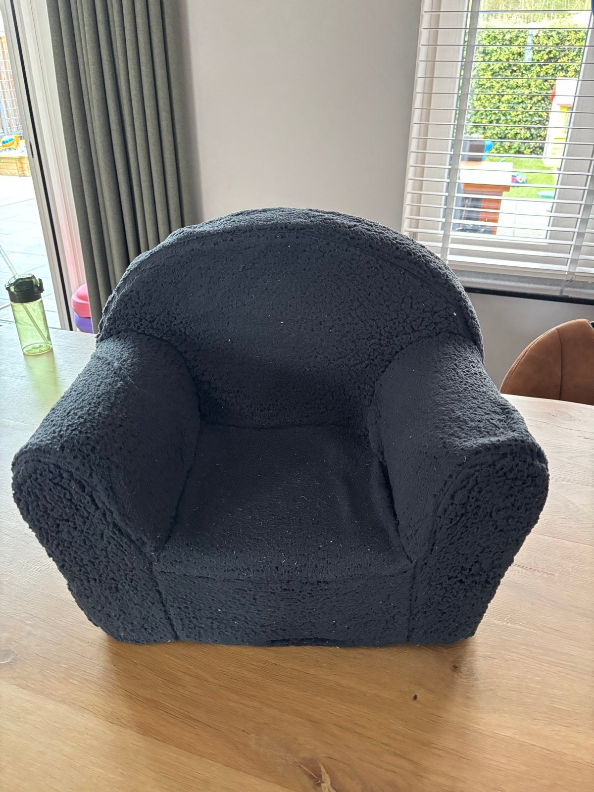 Kinderfauteuil leen bakker - donker grijs teddy stof, Ophalen, Gebruikt, Stoel