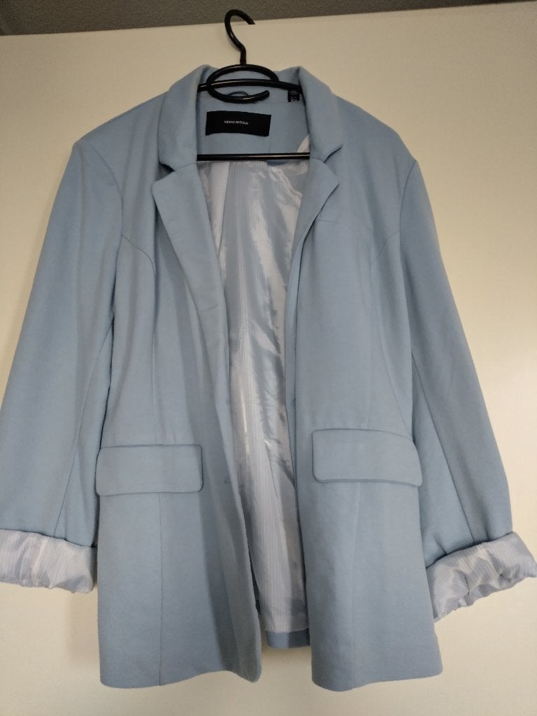 Lichtblauw Vero Moda jasje / colbert maat 42, Blauw, Vero Moda, Maat 42/44 (L), Ophalen of Verzenden