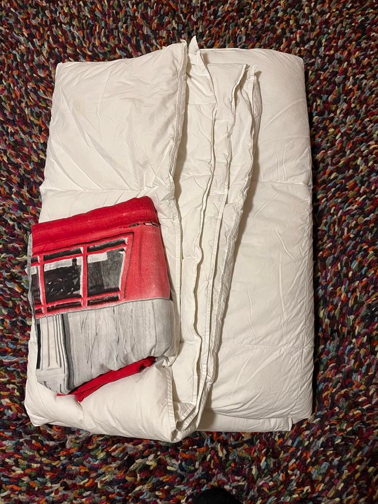 Ikea Mysa Vete 4 seizoenen dekbed met overtrek en slopen, Eenpersoons, Verzenden, Wit, Deken of Dekbed