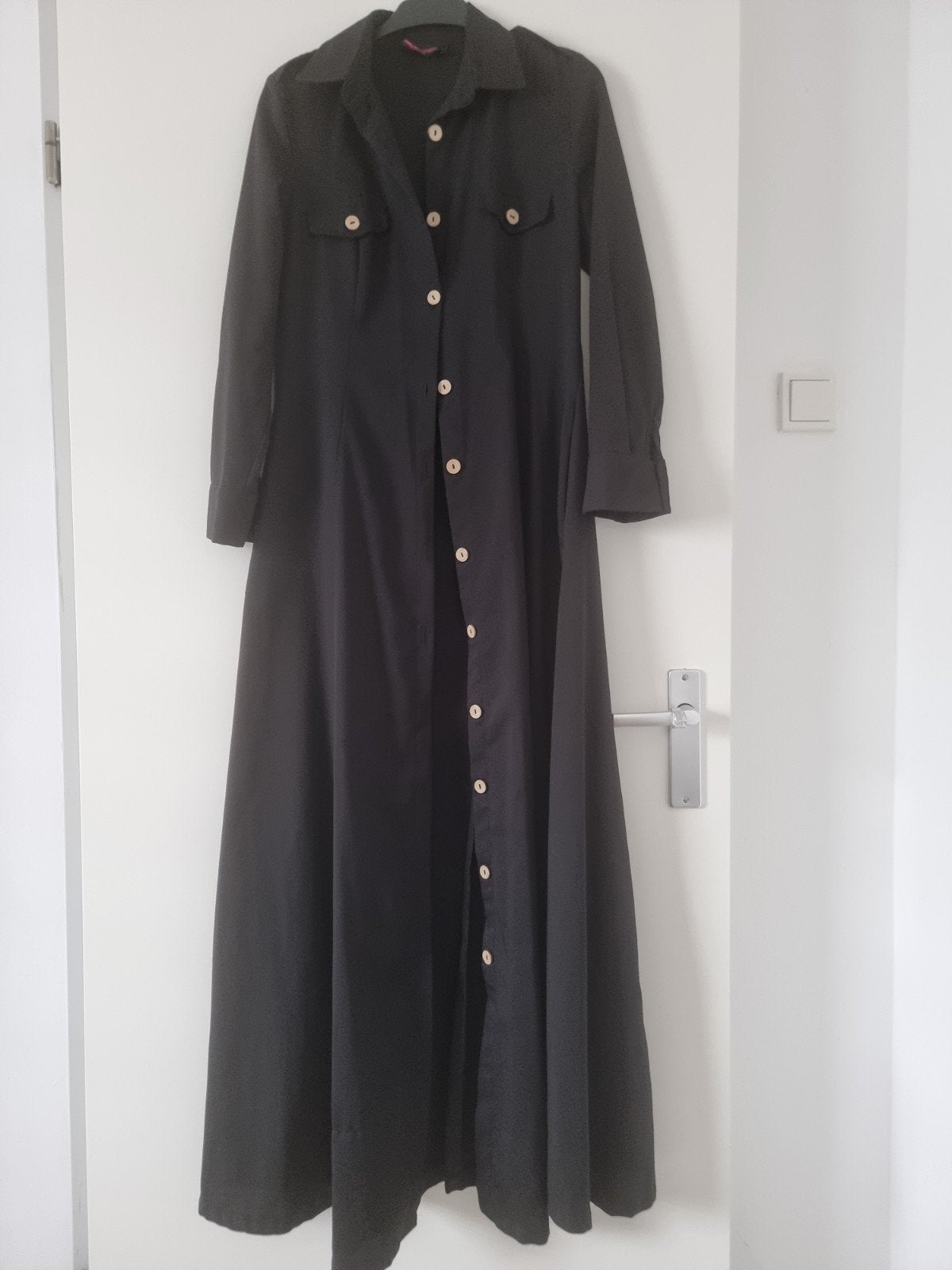 Turkse jas / pardusu, Ophalen of Verzenden, Zo goed als nieuw, Maat 38/40 (M), Zwart