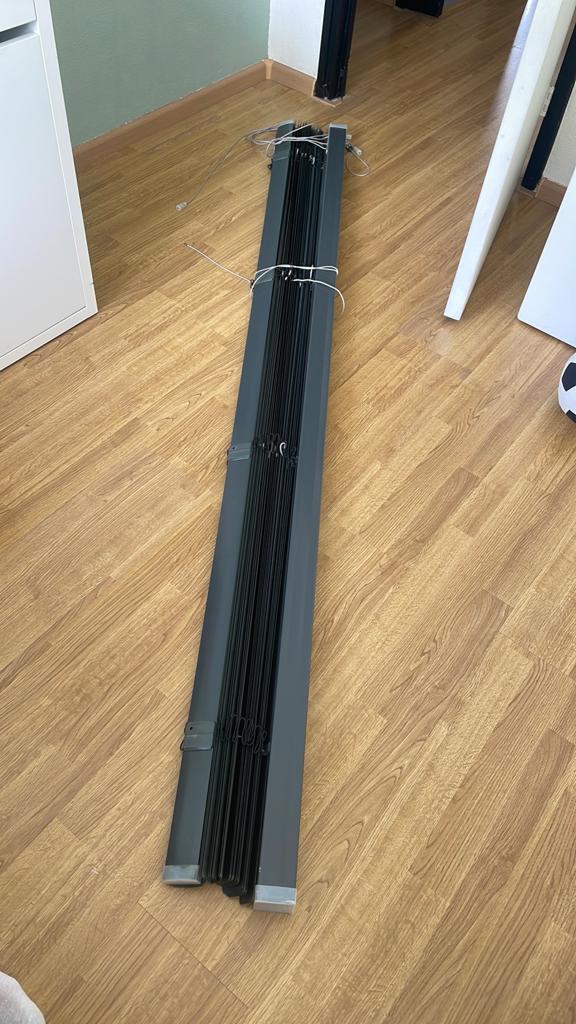 Luxaflex grijs, Ophalen, Gebruikt, 200 cm of meer, Grijs