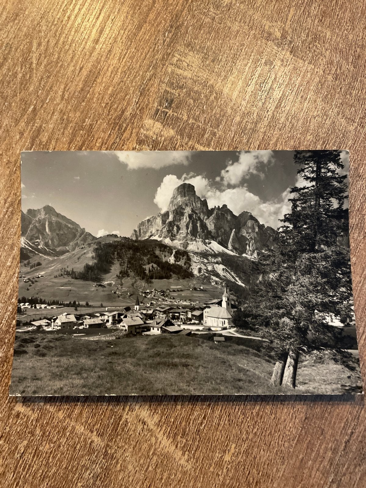 Oude Ansichtkaart Dolomieten Corvara Italië 1966, Ophalen of Verzenden, 1960 tot 1980, Gelopen, Italië
