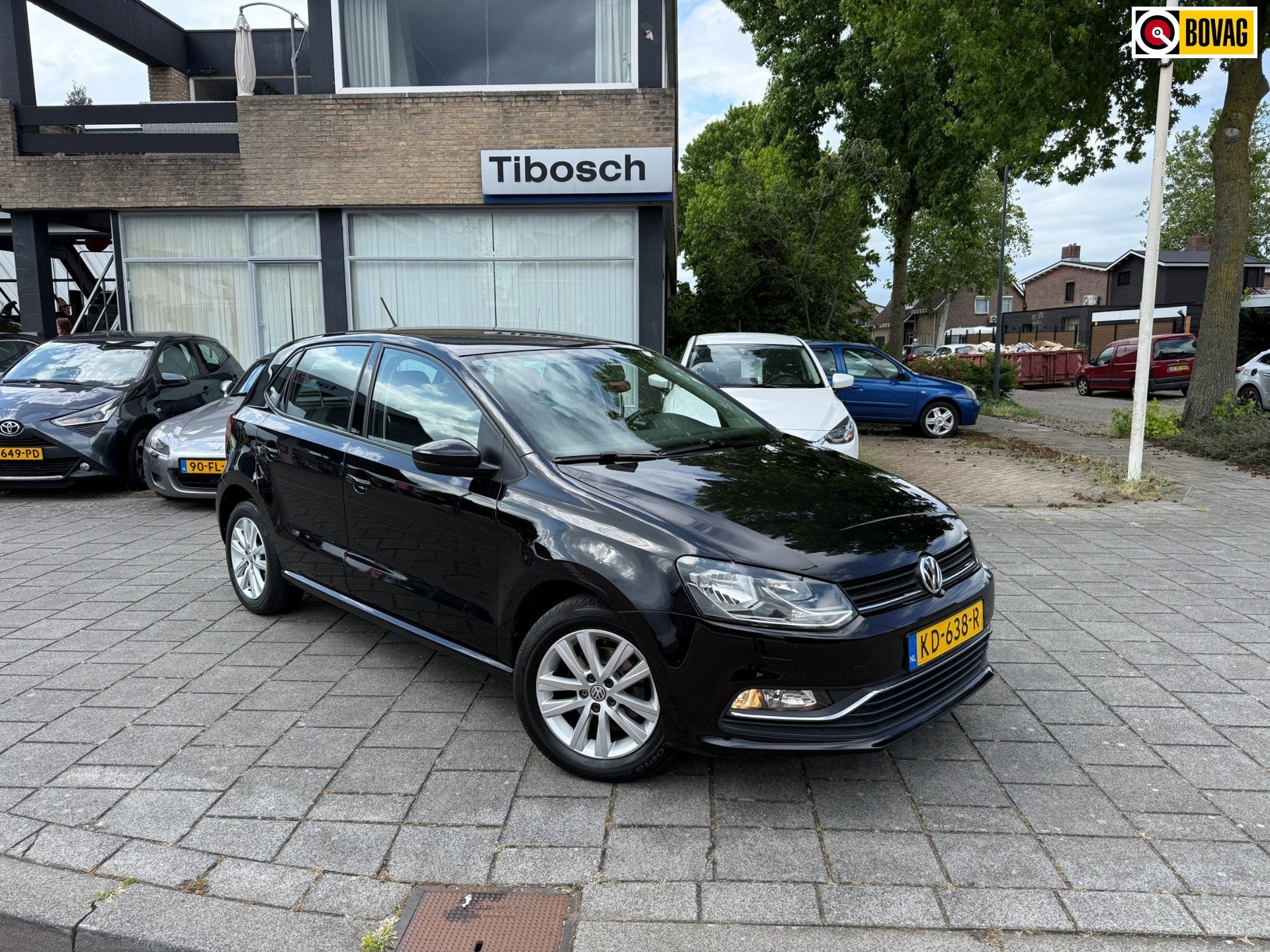 Volkswagen Polo 1.2 TSI Highline, Perfect onderhouden NL aut, Auto's, Euro 6, 4 cilinders, Zwart, Origineel Nederlands
