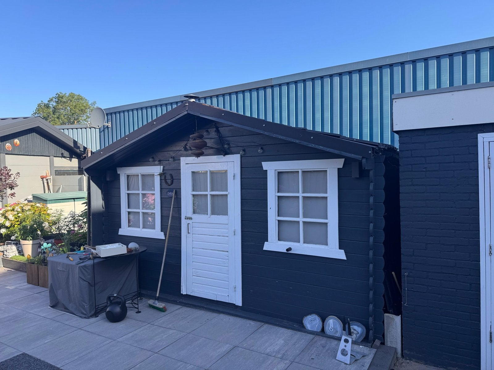 Tuinhuis ter overname - 4x3m, Ophalen, 250 tot 500 cm, 2 ramen, Hout