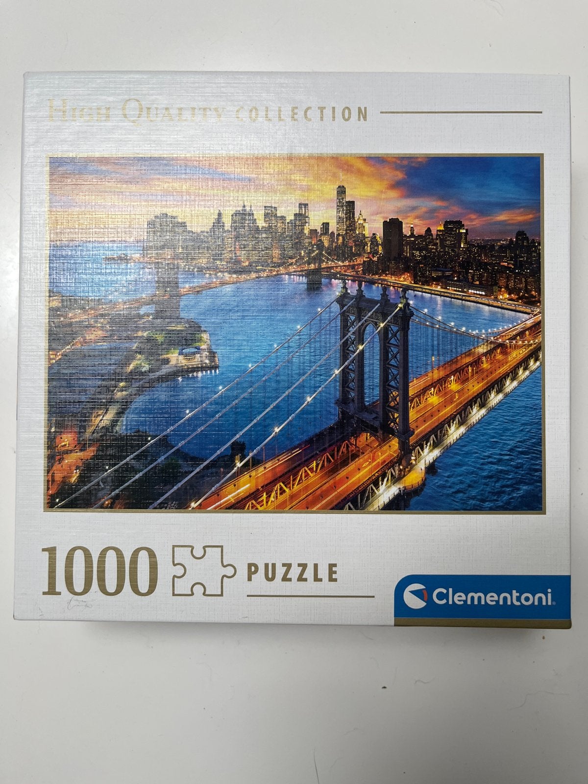 Clementoni Legpuzzel 1000 stukjes - New York Skyline, Ophalen, 500 t/m 1500 stukjes, Zo goed als nieuw, Legpuzzel