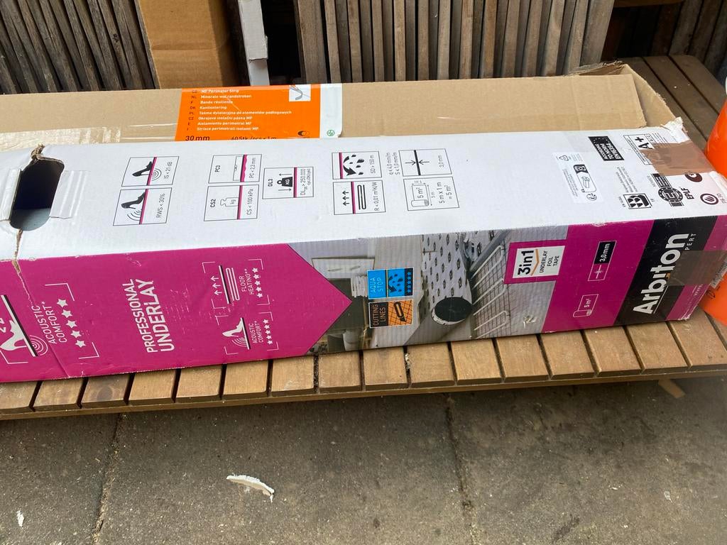 Arbiton Professional Underlay Vloerverwarming Ondervloer 5m², Ophalen, Overige typen, Nieuw, 5 tot 10 m²