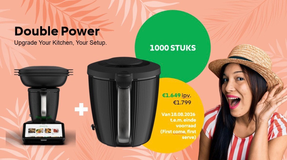 Thermomix tm7 actie tweede mengkom 1.649 ipv 1.799, Witgoed en Apparatuur, 4 liter of meer, Nieuw, 3 snelheden of meer, Ophalen of Verzenden