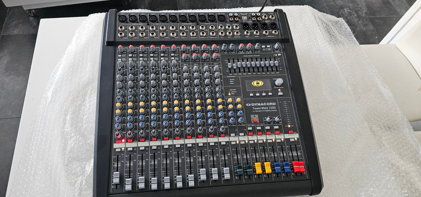 Dynacord Powermate 1000 MK3 - Zo goed als nieuw, Ophalen of Verzenden, Zo goed als nieuw, 10 tot 20 kanalen, Microfooningang