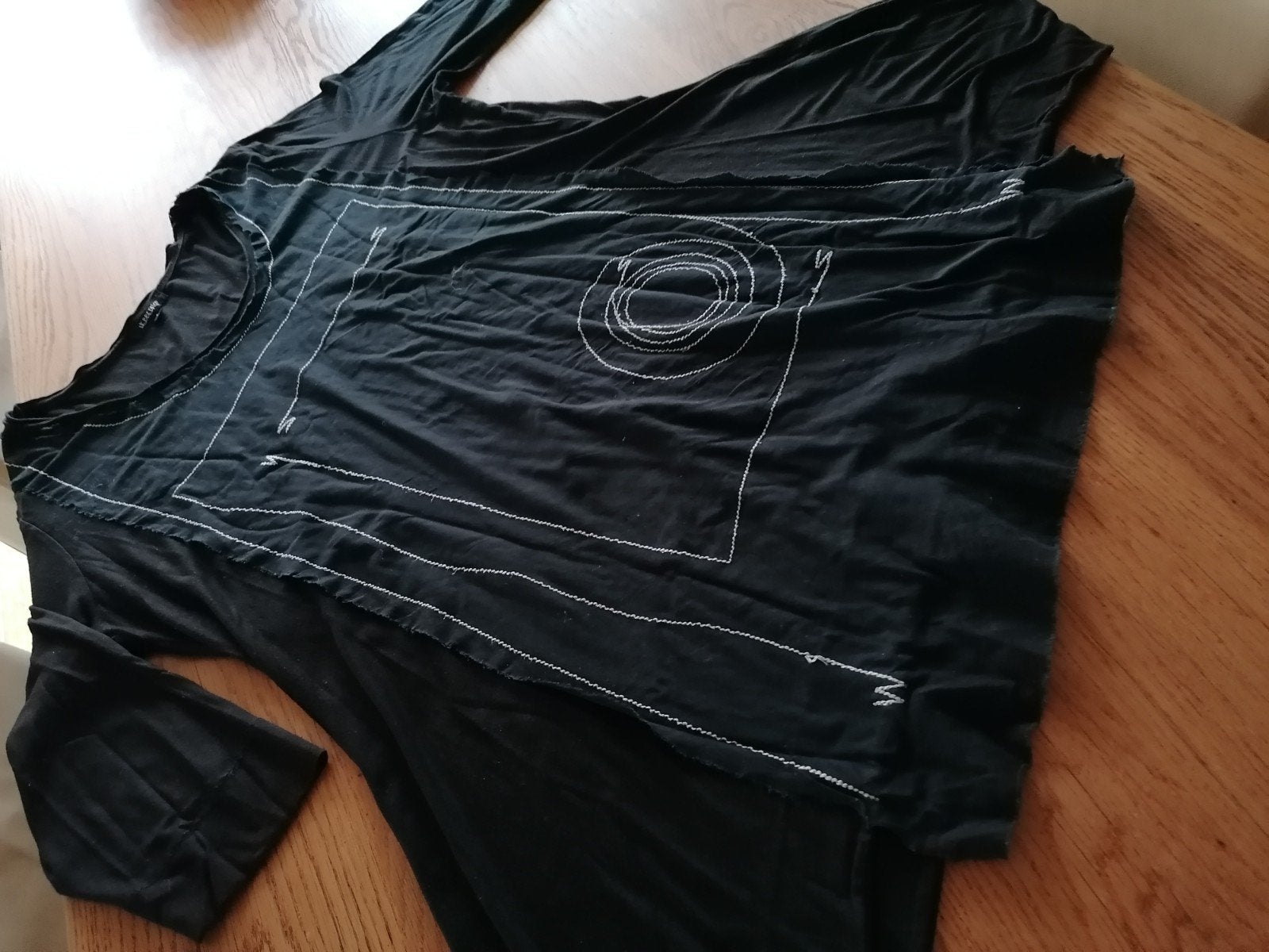 Hebbeding Zwarte Tuniek Maat 48/50 (Maat 3), Verzenden, Zwart, Zo goed als nieuw, Lange mouw