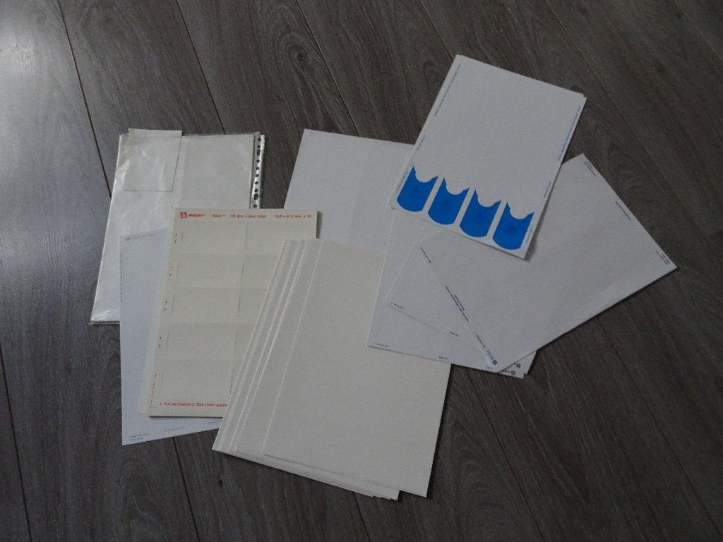 Printvellen Etiketten Naamkaartjes Ruggen Multimappen Labels, Ophalen of Verzenden, Nieuw