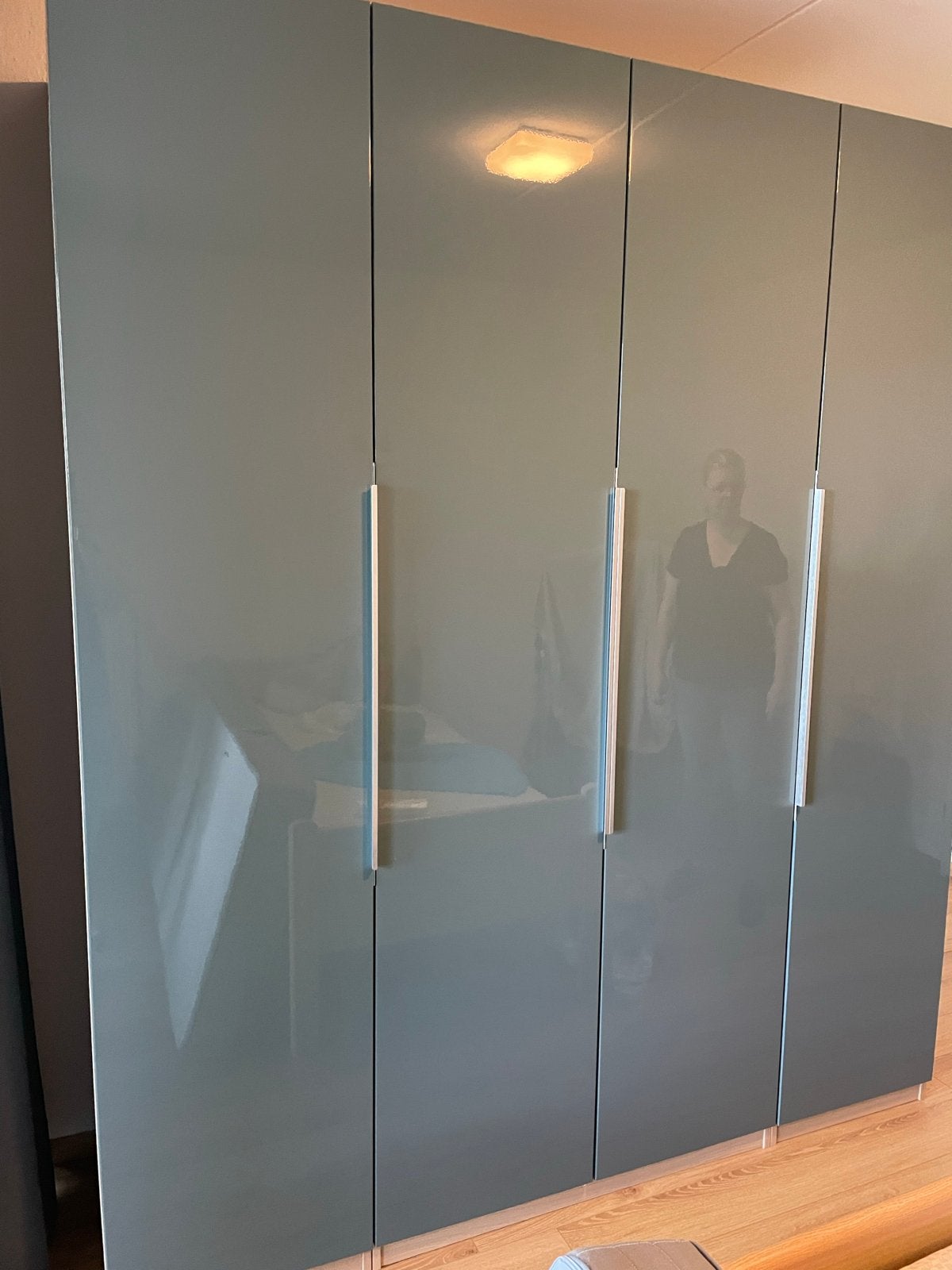 4x IKEA Pax hoogglans kastdeuren 50x236 cm met handgrepen, Ophalen, Minder dan 50 cm, Gebruikt, 200 cm of meer