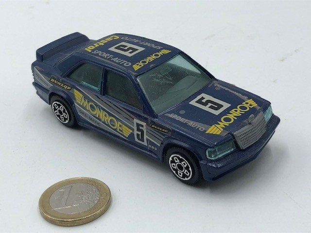 Mercedes 190 E Monroe, Bburago, Ophalen of Verzenden, Gebruikt, Auto, Overige merken