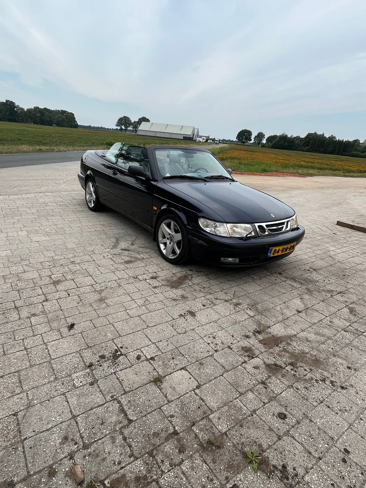 Saab 9-3 2.0 T Cabrio 1998 Blauw 300pk!, 730 kg, 4 cilinders, Cabriolet, 10 km/l