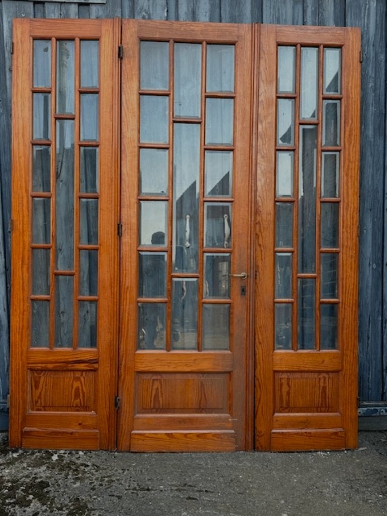 antieke deuren oude deur glas 3 slag art deco art nouveau, Doe-het-zelf en Verbouw, Deuren en Horren, Gebruikt, Binnendeur, Ophalen of Verzenden