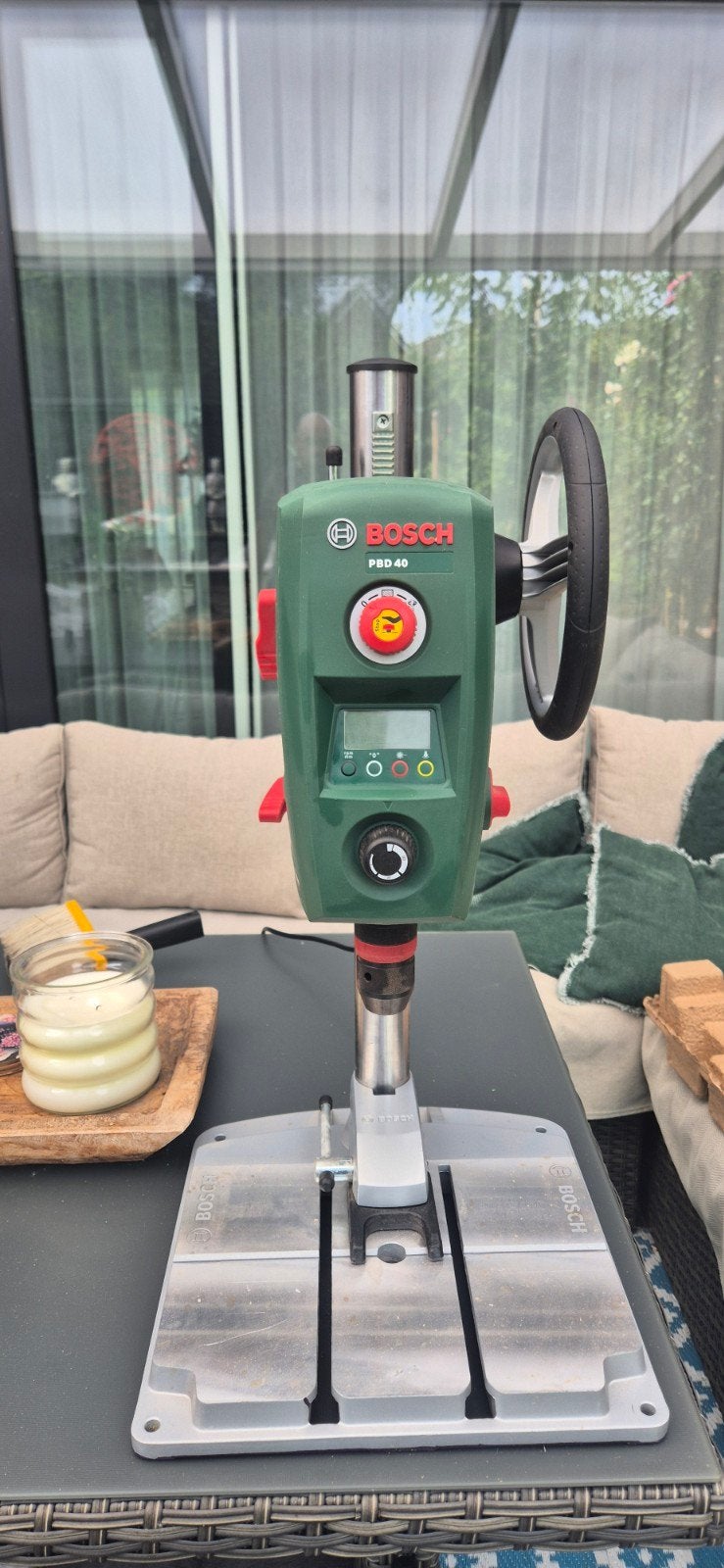 Bosch PBD 40 Kolomboormachine - Zo goed als nieuw, Doe-het-zelf en Verbouw, Ophalen, Variabele snelheid, Zo goed als nieuw, Kolomboormachine