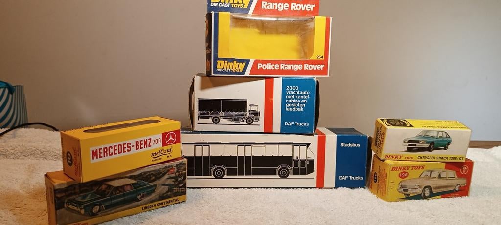 Diverse Dinky Toys en DAF Trucks verpakkingen (leeg), Ophalen of Verzenden, Gebruikt