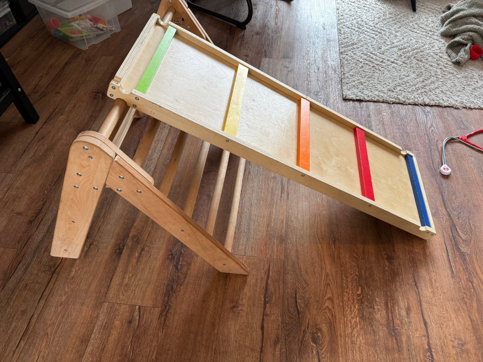 Houten klimrek, Kinderen en Baby's, Ophalen, Zo goed als nieuw, Glijbaan