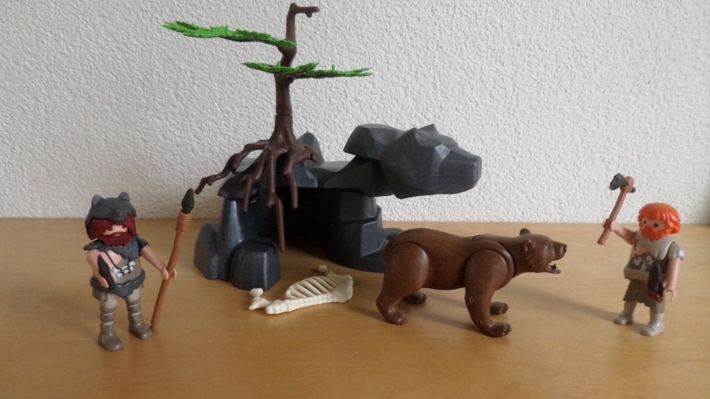 Playmobil 5103 Grotbewoners met beer, Ophalen of Verzenden, Zo goed als nieuw, Overige series