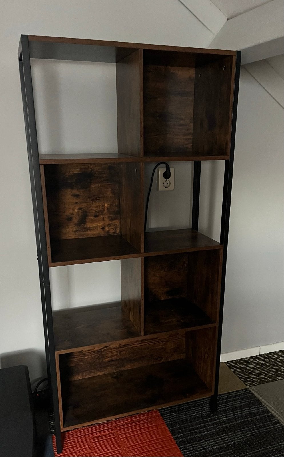 Boekenkast met 8 vakken - Industrieel design, Ophalen, Met plank(en), 50 tot 100 cm, Zo goed als nieuw