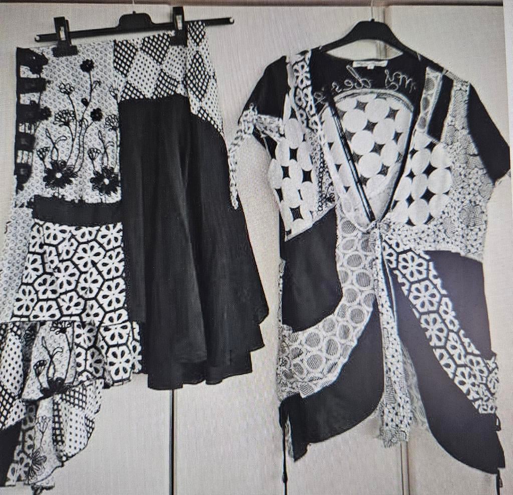 Mooie rok met gilet My Design Paris maat 40, Ophalen of Verzenden, Zo goed als nieuw, Maat 38/40 (M)