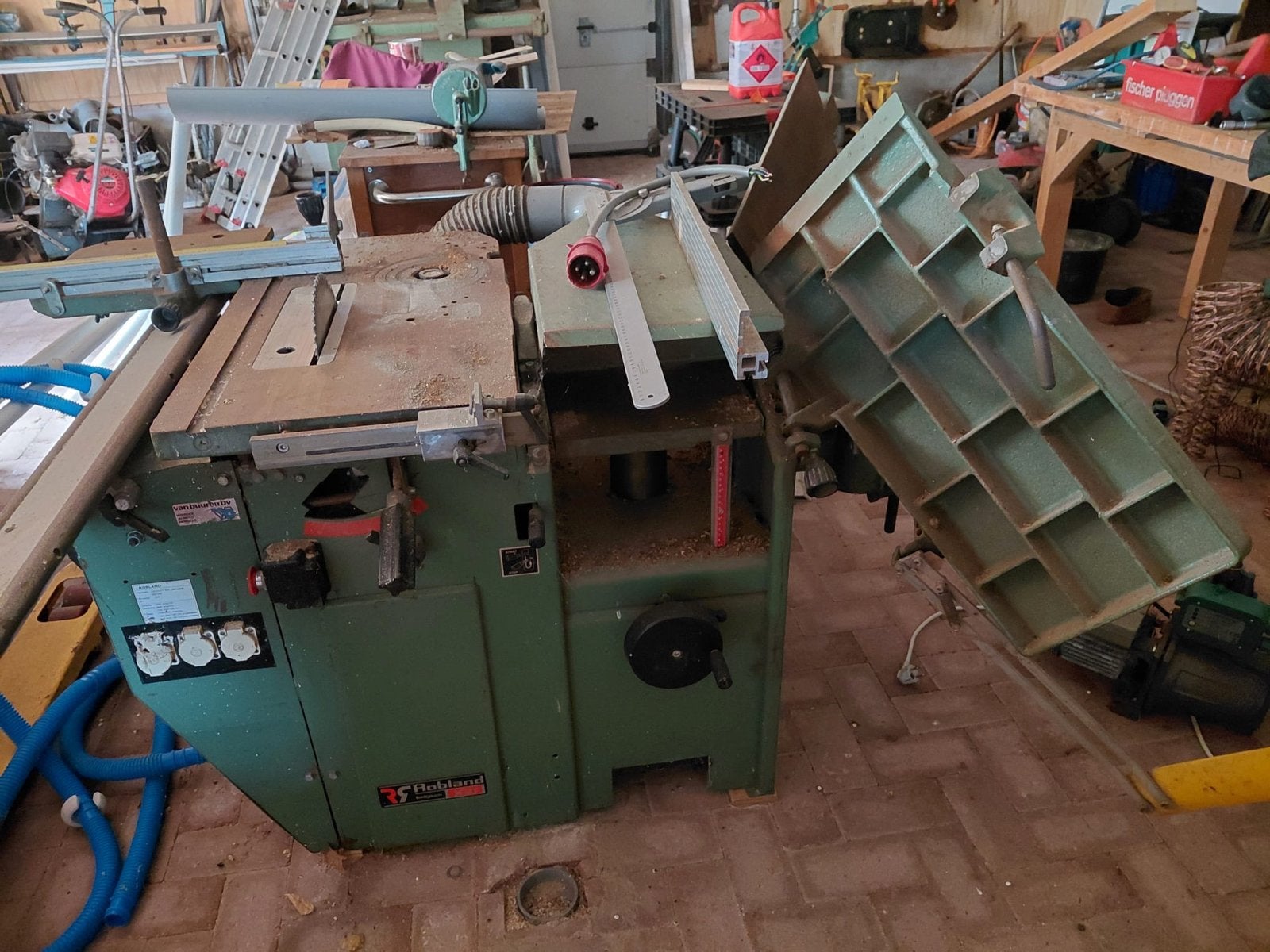 Robland X31 Combinatiemachine - Zaag, Schaaf, Frees, Ophalen, Gebruikt, 70 mm of meer, Overige typen