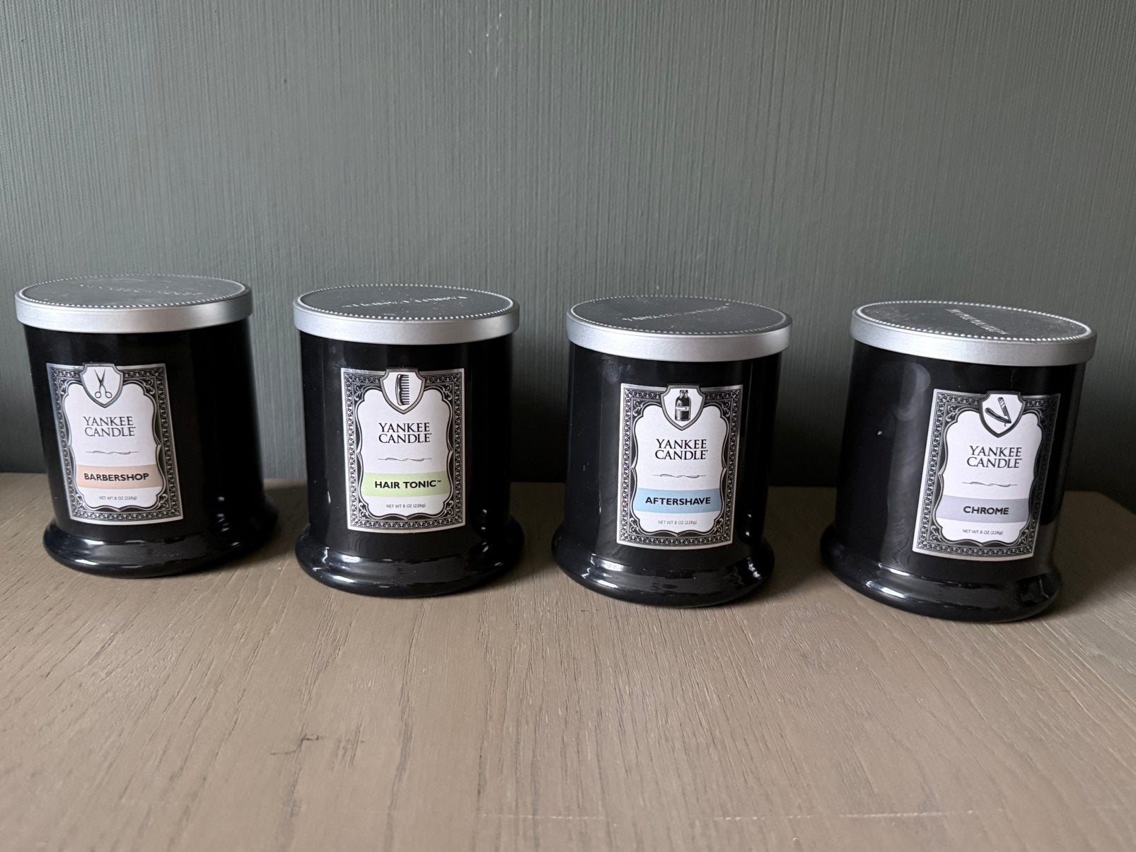 Nieuw 4 Yankee candle Barbershop hair tonic aftershave, Ophalen of Verzenden, Zo goed als nieuw