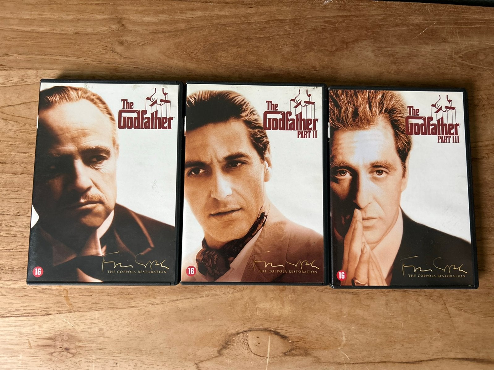 The Godfather I II III DVD Trilogie Complete Set, Vanaf 16 jaar, Ophalen of Verzenden, Zo goed als nieuw