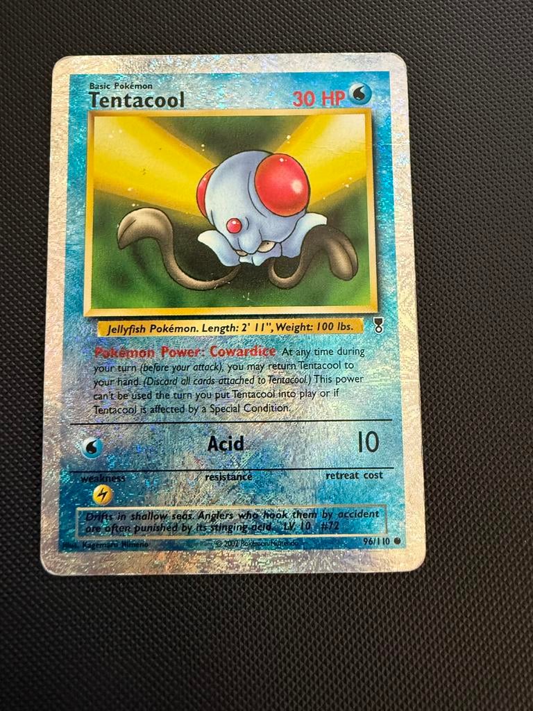 Tentacool 96 Legendary Collection Reverse Holo Pokemonkaart, Ophalen of Verzenden, Zo goed als nieuw
