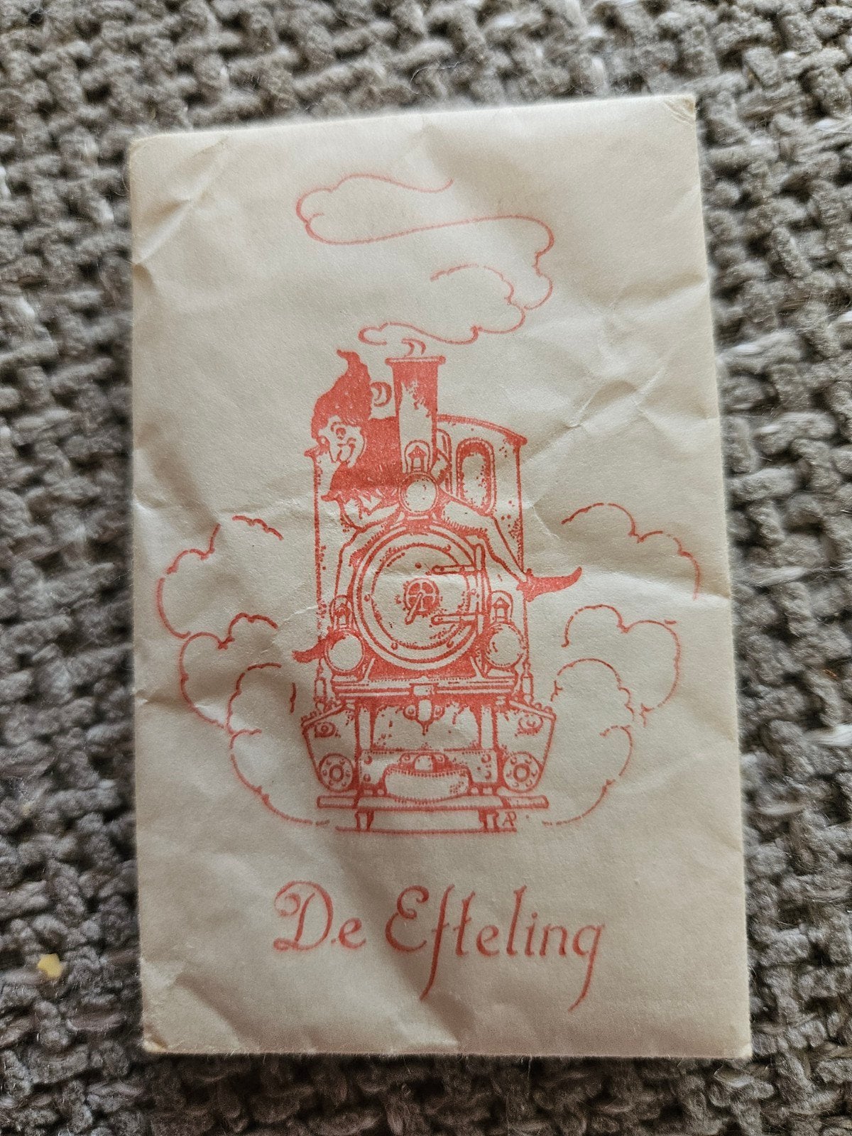 Efteling pardoes met trein suikerzakje, Verzamelen, Ophalen of Verzenden, Gebruikt, Overige typen