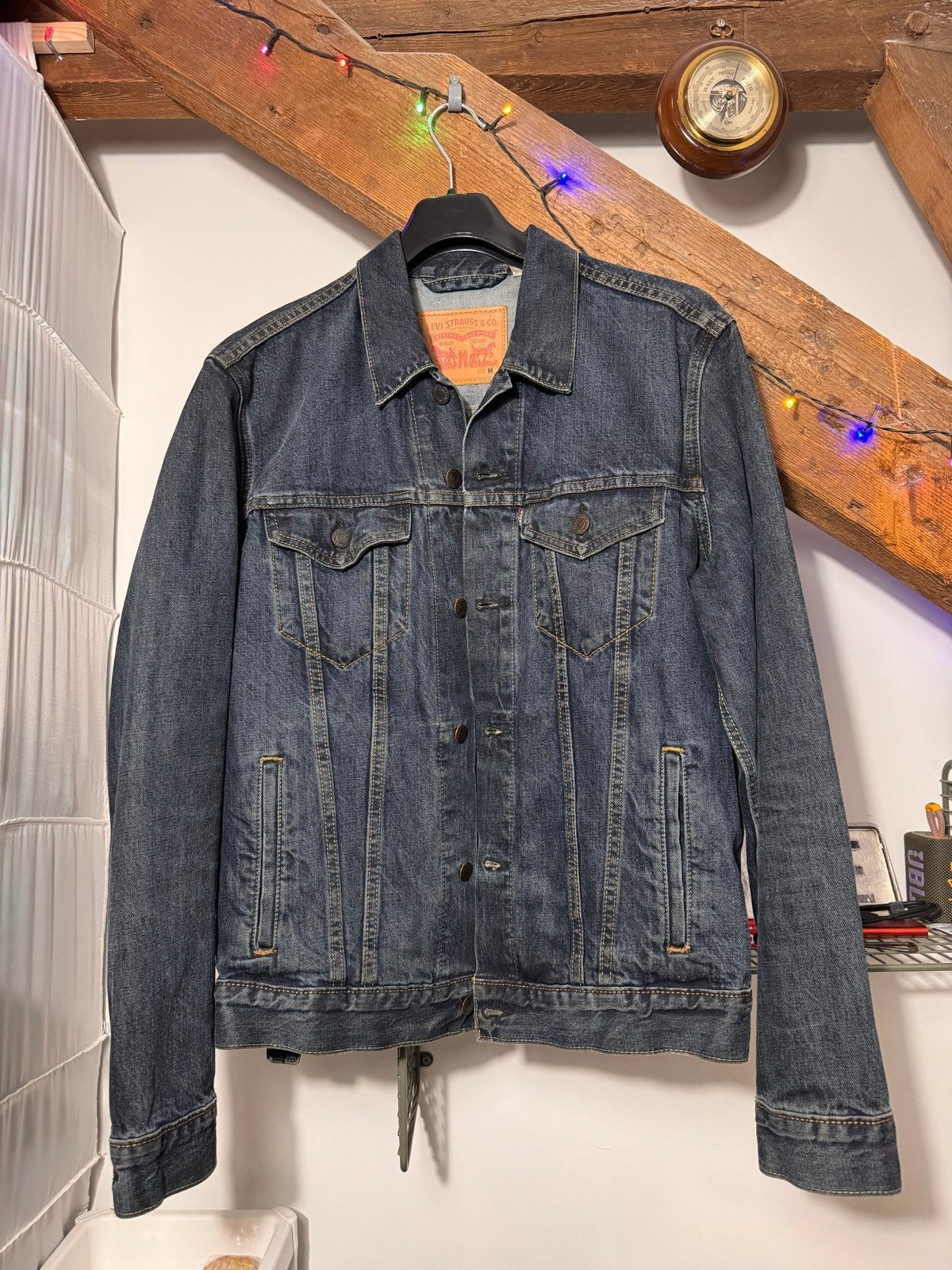 Levi's spijkerjas maat M, Ophalen of Verzenden, Gedragen, Maat 48/50 (M), Blauw