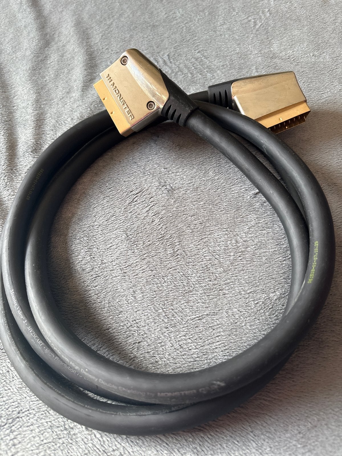 Monster Video 2 SCART Kabel nummer 2  - Hoge Resolutie, Ophalen of Verzenden, Gebruikt, 2 tot 5 meter, Scartkabel