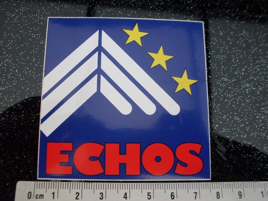 sticker echos homes logo embleem, Verzenden, Zo goed als nieuw, Bedrijf of Vereniging