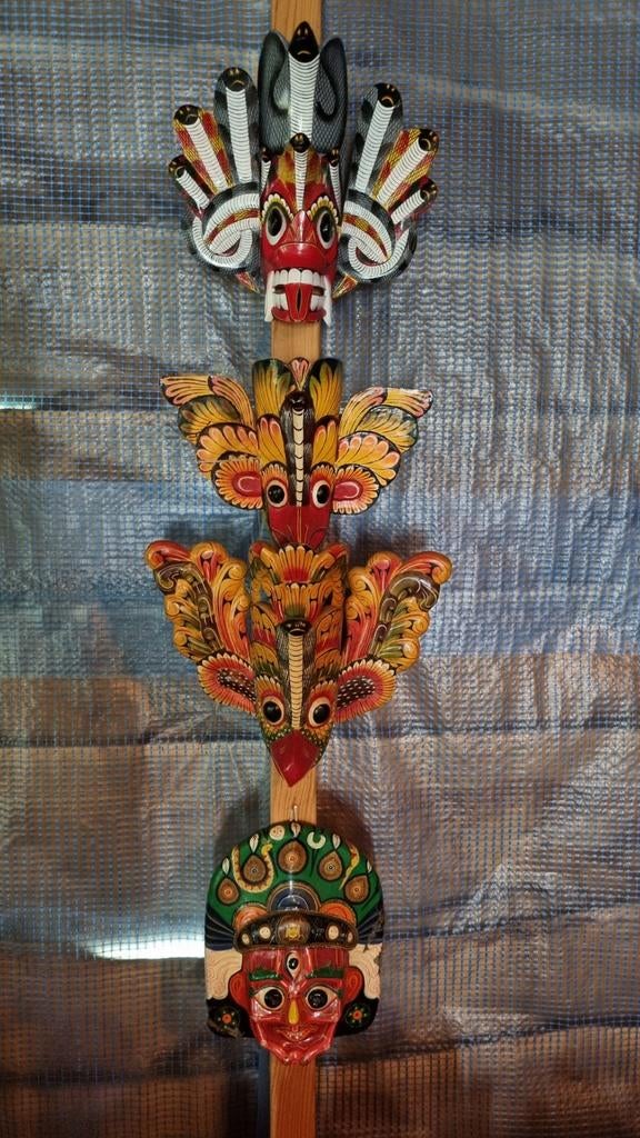 Houten maskers (Sri Lanka), Ophalen of Verzenden