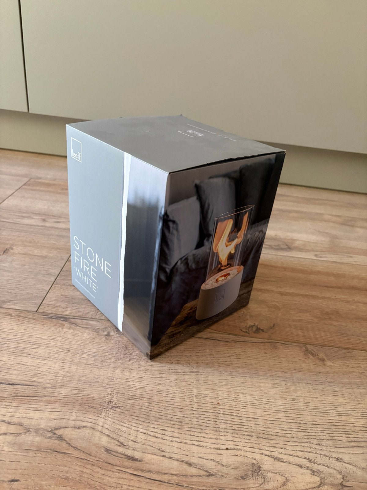 Leeff Stone Fire 'White' - Bio-ethanol sfeerhaard, Ophalen, Nieuw, Modern, Wit
