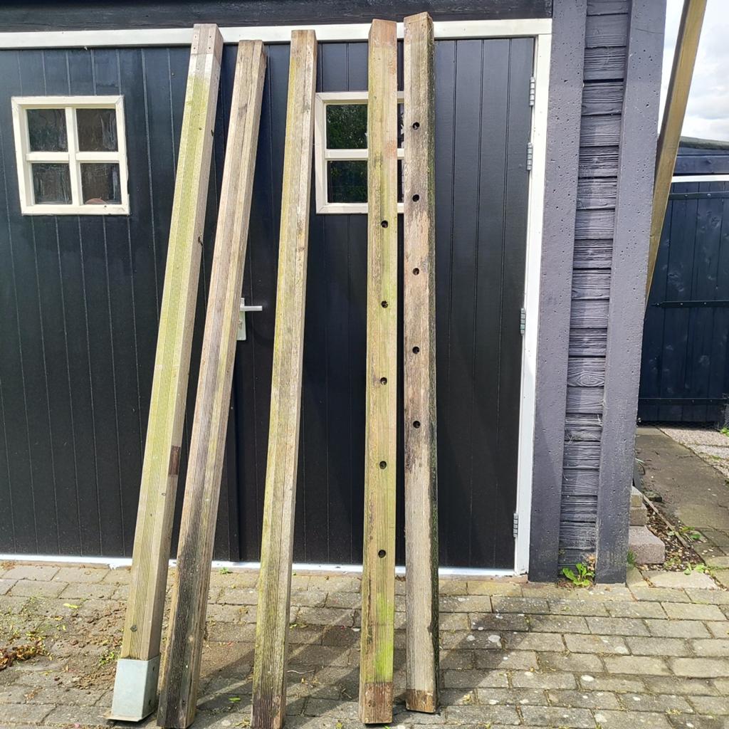 Azobe palen, Tuin en Terras, Ophalen, Minder dan 180 cm, Palen