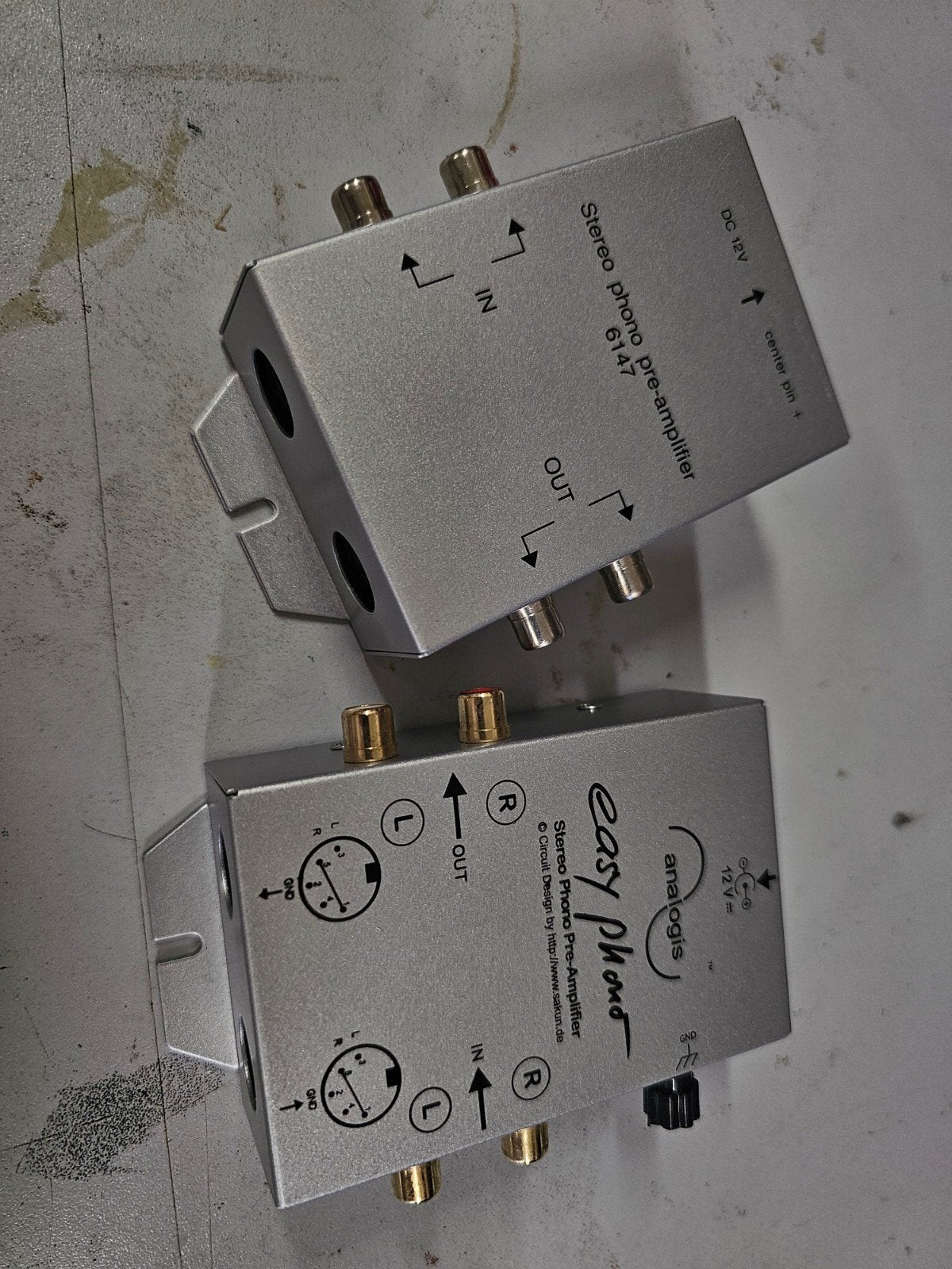 2x Stereo Phono Voorversterker - Easy Phono Analogis, Audio, Tv en Foto, Versterkers en Receivers, Ophalen, Gebruikt, Stereo, Overige merken